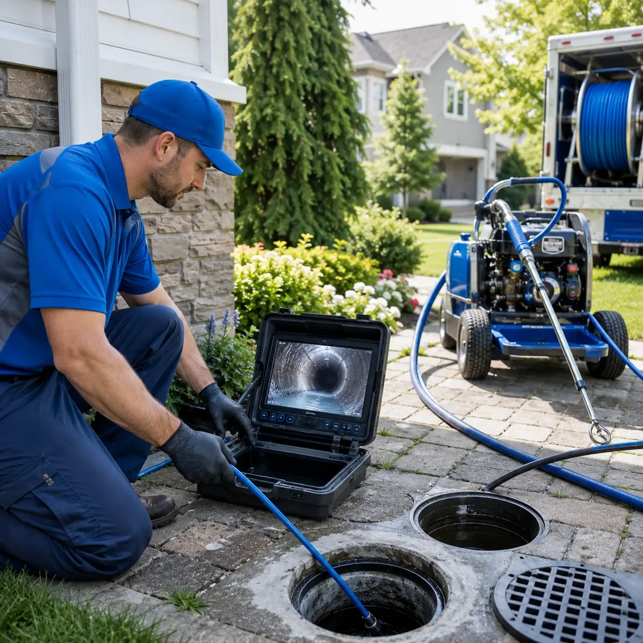 Outdoor drain cleaning professionals serving Essig, MN